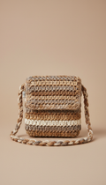 Mini sac bandoulière sable terreux